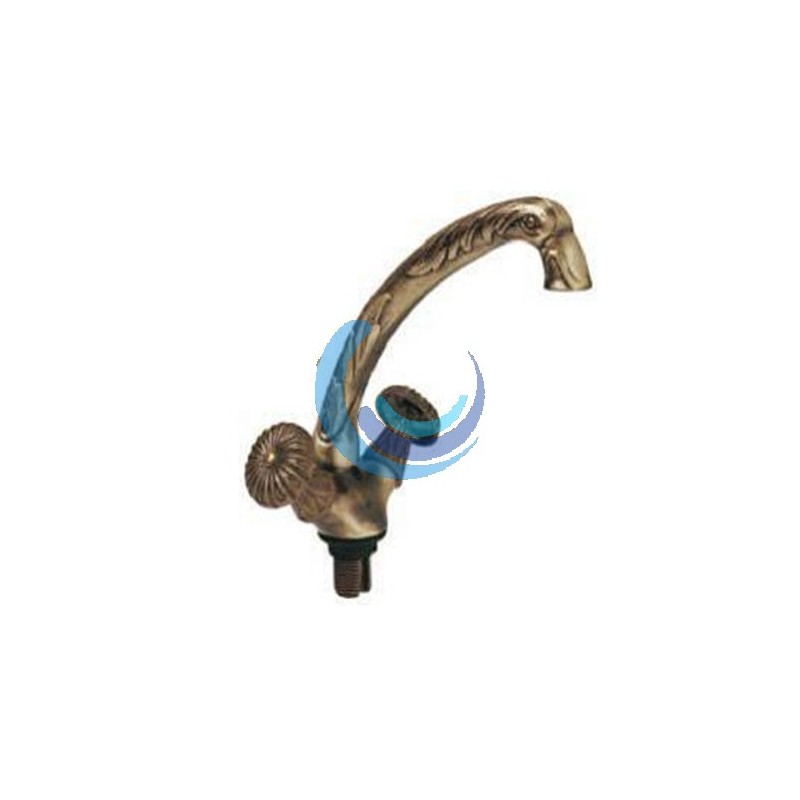 Monobloc lavabo caño giratorio bronce