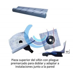 Canal de ducha sifónica en Acero Inox DESING