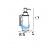 Dosificador jabón pared baño (Medidas)
