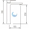 Grifo monomando lavabo Selene 250