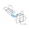 Lavabo suspendido Solid Surface (Medidas)