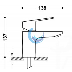 Grifo monomando lavabo