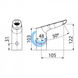 Grifo electrónico 1 agua  Colectividades