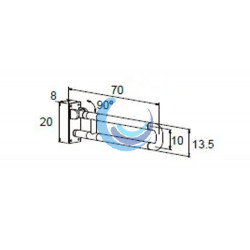 Barra de Apoyo Abatible INOX 304 + ABS (Medidas)