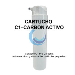 Cartucho C1 Pre-Carbono: reduce el cloro y absorbe las partículas pequeñas