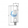 Mecanismo de descarga accionado eléctricamente para cisternas altas
