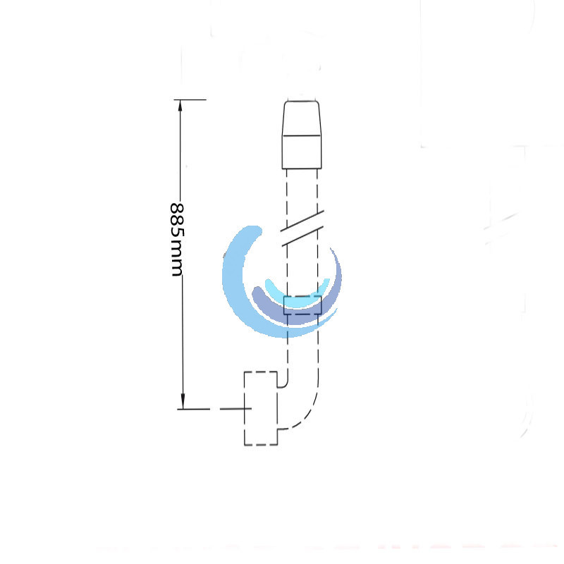 Conexión tubo unión de descarga de fluxores