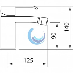 Grifo de bidé monomando Marina Evo