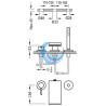 Max-Tres
Grifo monomando para borde de bañera ( Medidas)