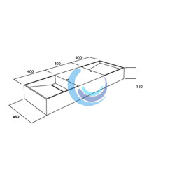 Lavabo con faldón (Medidas)