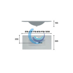 Lavabo sobre Mueble ( Medidas)