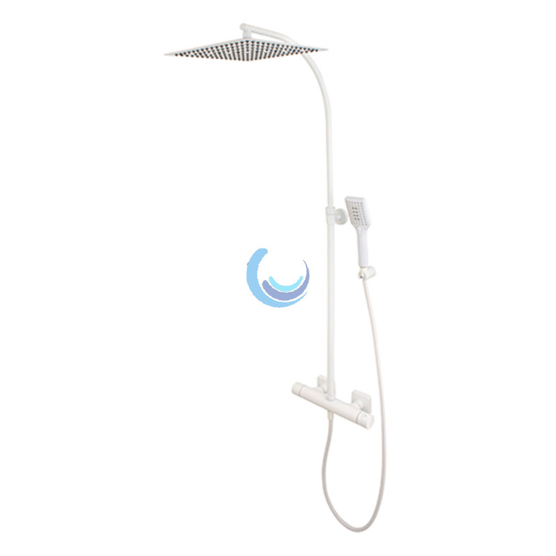  Jacob Delafon E32851-CP Amélie - Columna de ducha termostática,  color cromado : Herramientas y Mejoras del Hogar