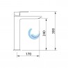 Grifo de lavabo monomando 240mm blanco mate Agora Xtreme EcoNature