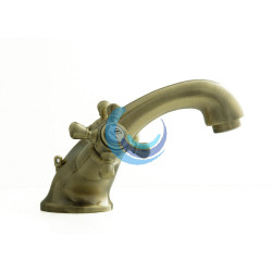 Grifo de lavabo bimando Bronce