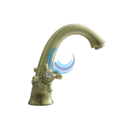 Grifo de lavabo bimando 125mm Bronce