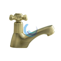 Grifo simple lavabo Bronce