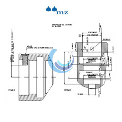 Cartucho termostatico para termostatica Mz del rio