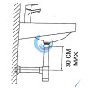 Alargadera para sifón lavabo (Medidas)