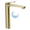 Grifo de lavabo monomando 230mm 5l/min Velvet III Oro Cepillado Cold Open