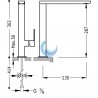 Monomando fregadero vertical  LOFT