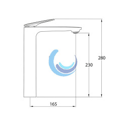 Grifo de lavabo monomando (Medidas)