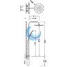 Grifería ducha TRES (Medidas)